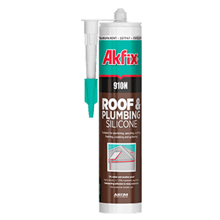 Akfix 910N герметик силиконовый нейтральный для крыш и водостоков